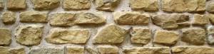Hauswand aus Stein in Frankreich